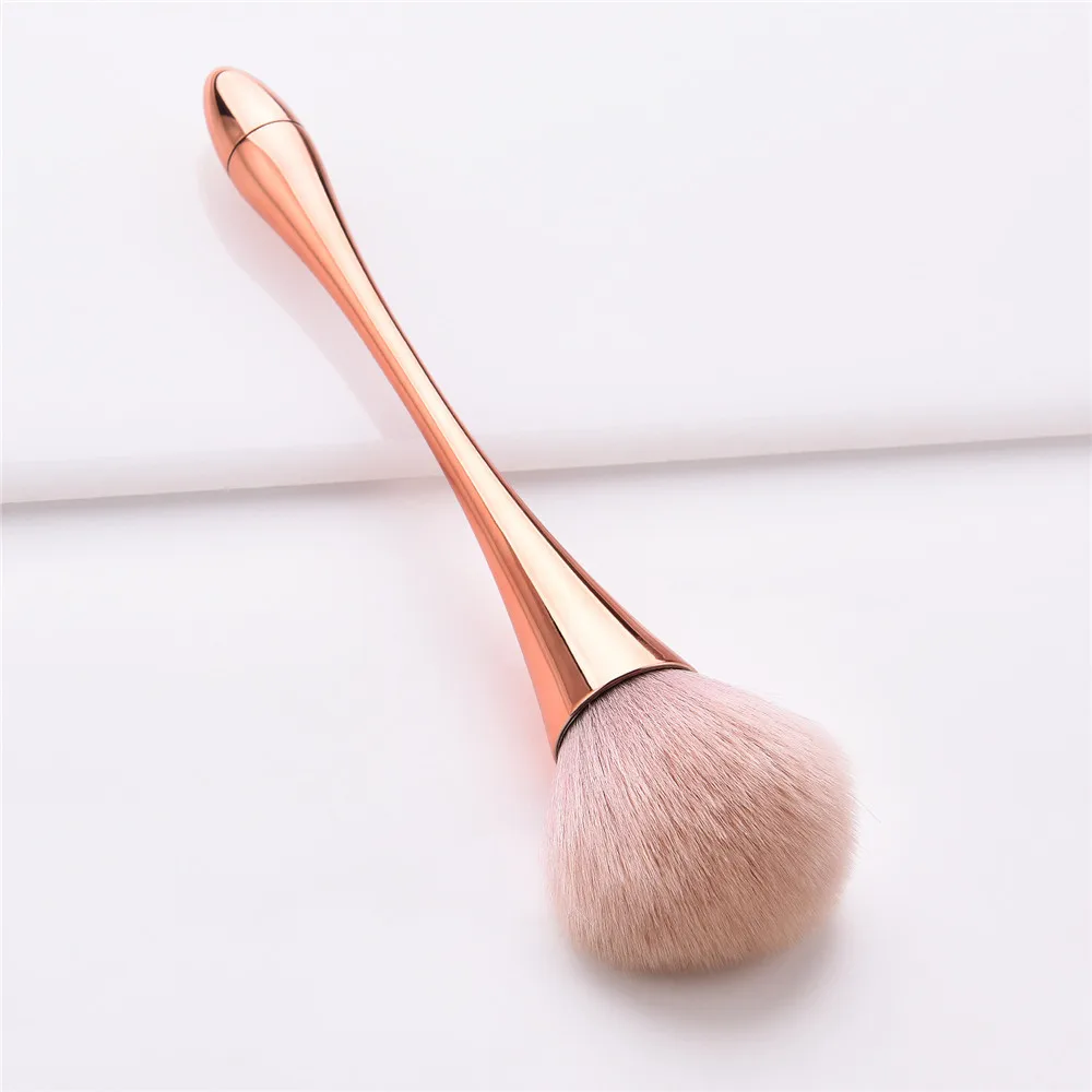 1PC Rose Gold Powder Blush Brush Professional Make Up Brush Large Cosmetics Makeup Brushes