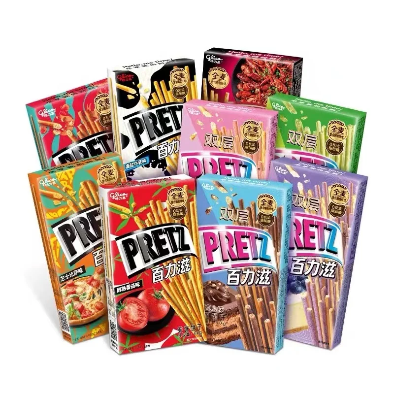 Диетическое печенье pocky pretz, 65 г, оптовая продажа, китайские экзотические закуски, шоколадное печенье