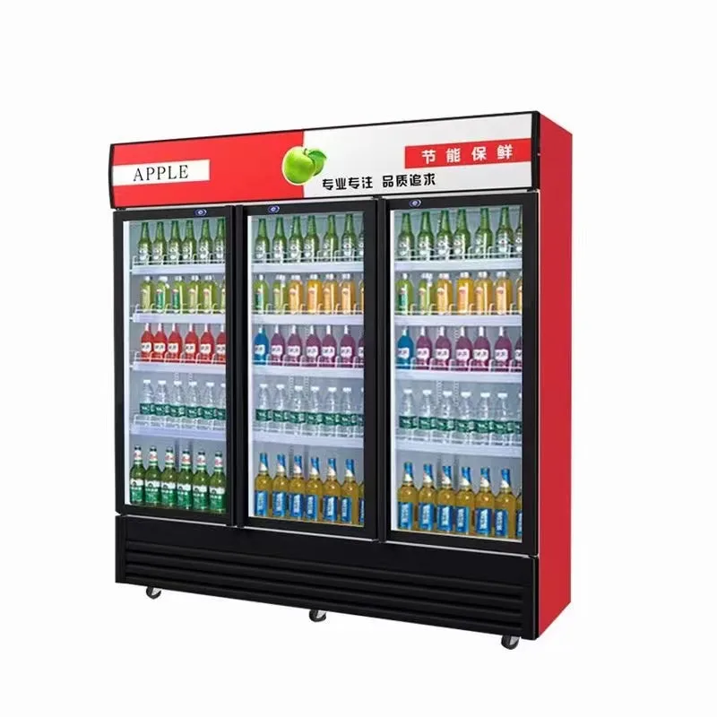 Commercial Display Refrigerator Single Glass Door Beer Fridge Cooler ...