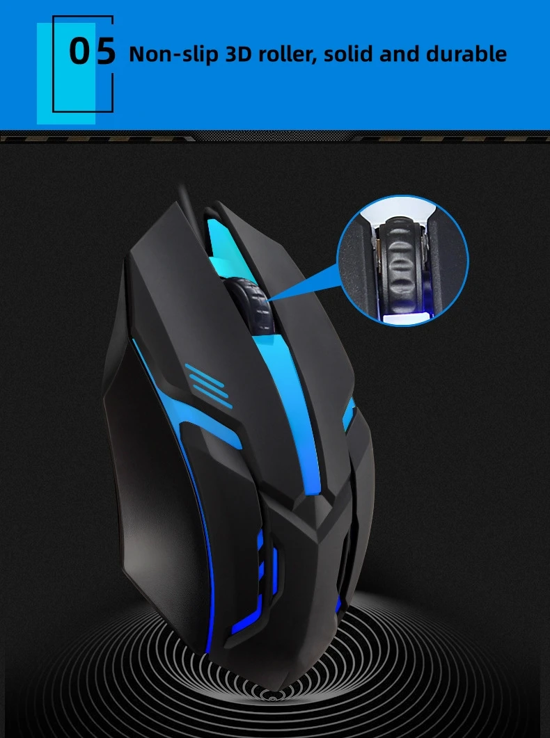 Bestselling Wired Usb Gaming Mouse 3d Rgb Ergonomic Optical Computer