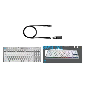 Logitech G913TKL Wired + Wireless Mechanical Keyboard Fast High