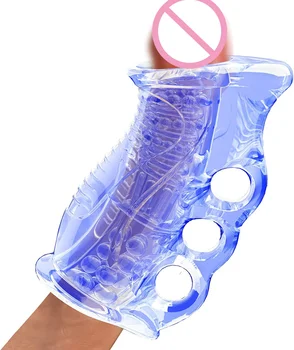 Male Penis Exercise Aircraft Masturbation Cup Open-Ended Penis Sleeve for Transparent Vagina Pussy Male Masturbator