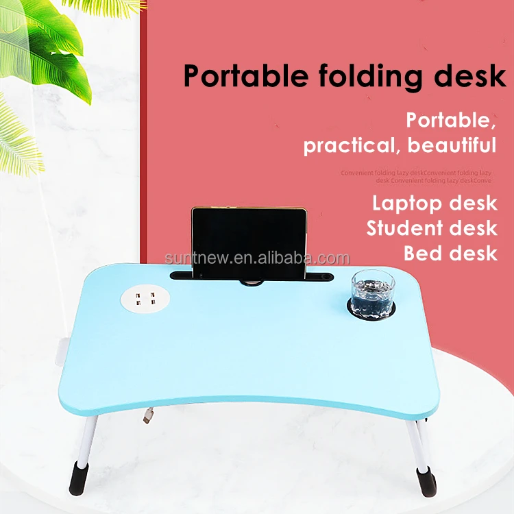 Portable Foldable Laptop Tray Table Multifunctional Laptop Bed Desk