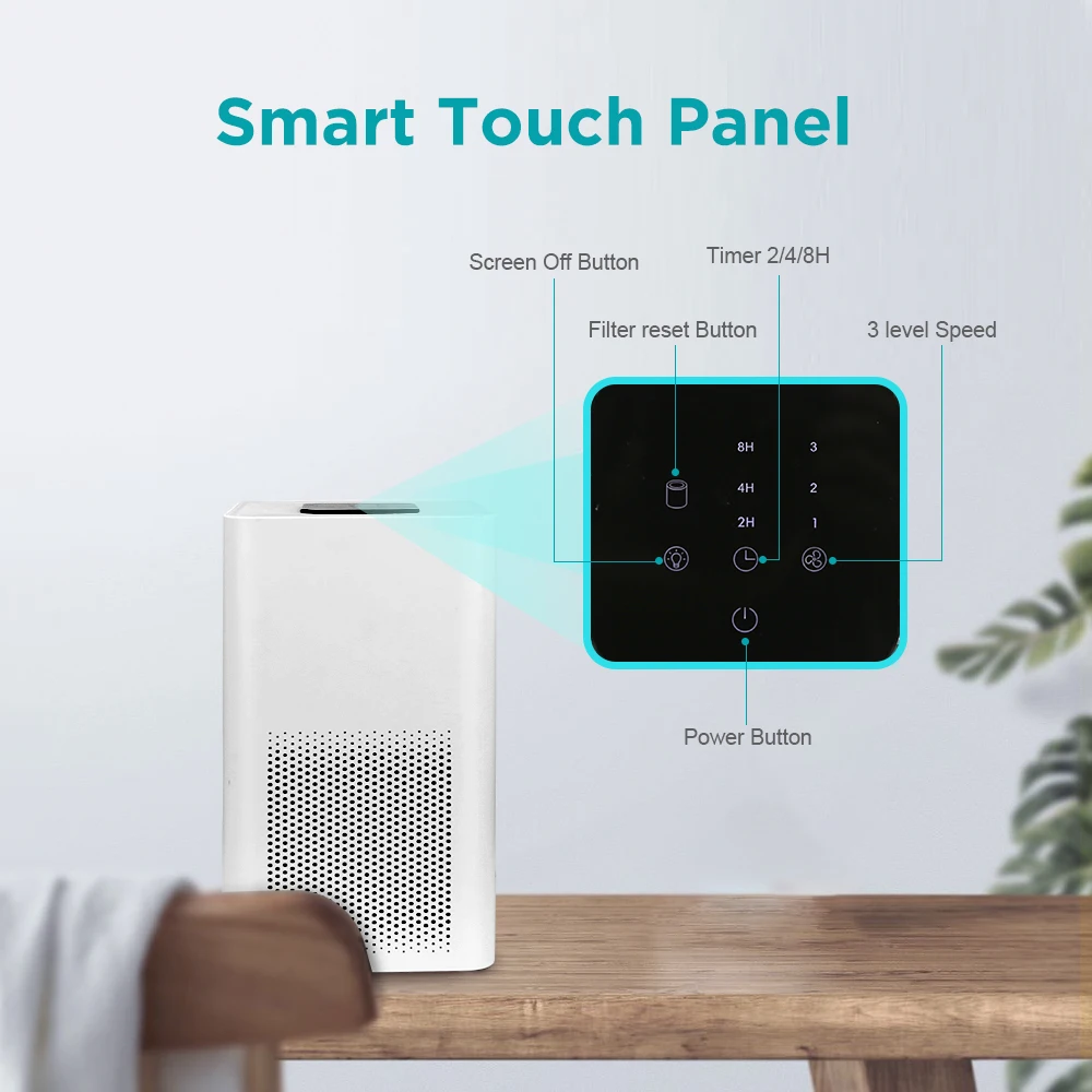 Aromacare Custom Label Intelligent Desktop Small H13 Filter Air Purifier