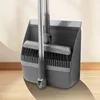 Gray folding 2-piece set [broom and dustpan]