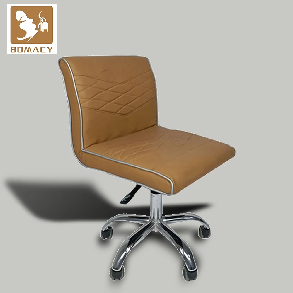 Beauty Price Parlour  White Caged pink Wheels Gold Cutting Hair Hairdressing for Gold Styling Black Salon Chairs Pedicure Stools