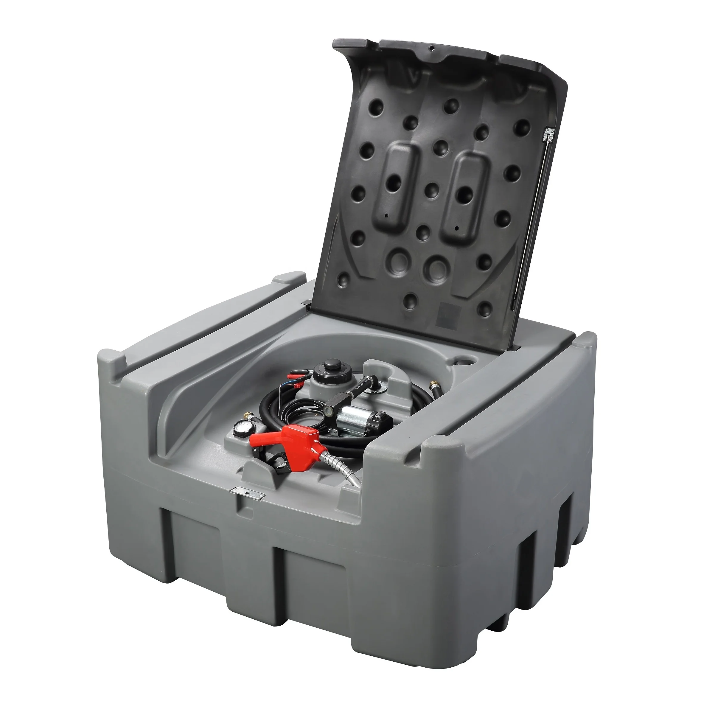 600L Diesel Tank with 12V Electric Pump for Mobile Refueling Plastic Fuel tank