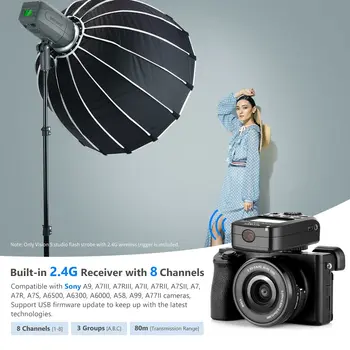 Neewer Vision5 400W Ttl for HSS Outdoor Studio Flash Strobe with 2.4G System and Wireless Trigger, Lithium Battery detail image