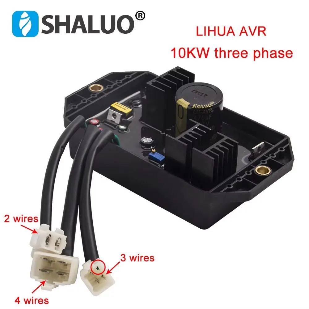 Regulador de Tensão LIHUA AVR para Gerador Diesel 10KW TT91-7 TT93-7