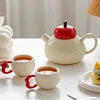 White Jar with 2 cups
