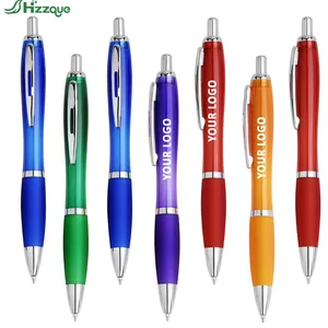 Best-Selling Customizable Plastic Ball Pens 1.0mm Writing with Custom Logo Ballpoint Pens Stock Available for Quick Shipment