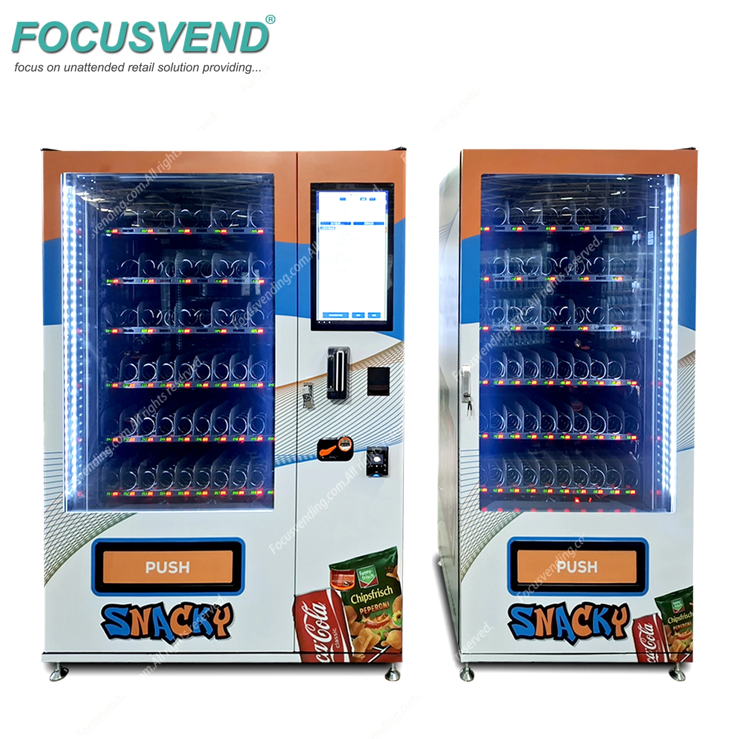 Combination Vending Machine Combo Snacks and Drinks Vending Machine ...