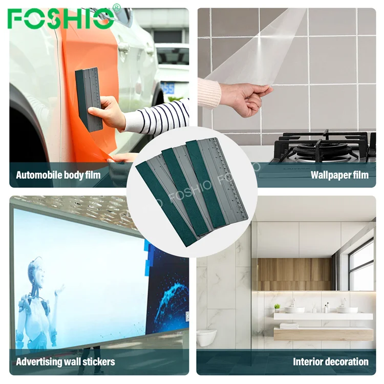Foshio Custom Sewing Designed Vinyl Wrap Felt Squeegees Pro'S Card ...