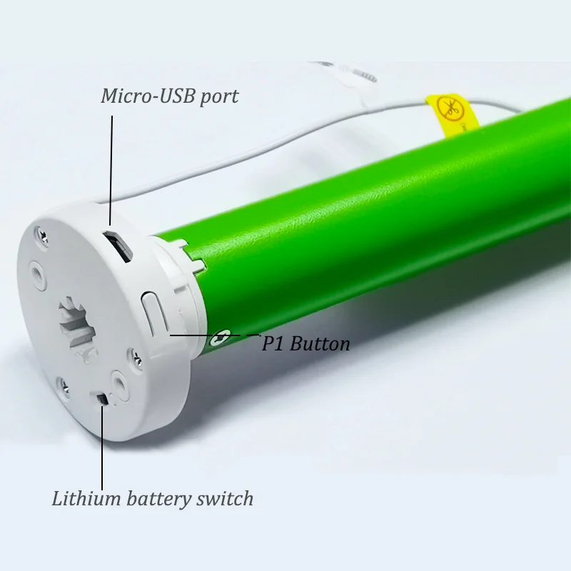Smart Control DM28LEU Rechargeable Tubular Motor Compatible with Alexa Google Home Zigbee  System Fit for 38mm Tube