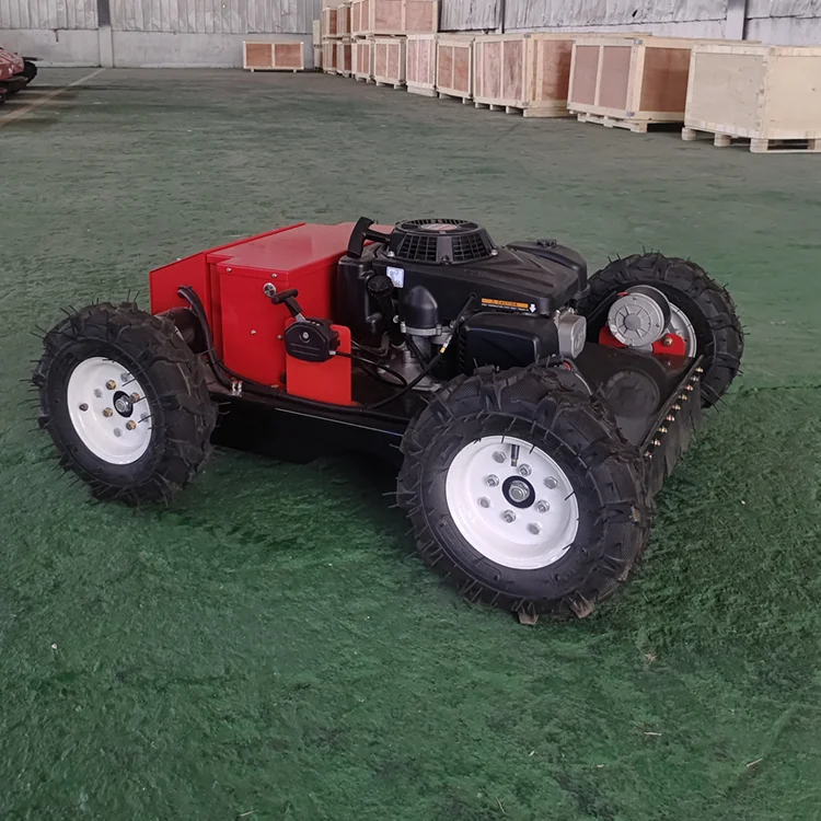 High Quality Swivel Wheels  Remote-Controlled Petrol Gasoline Grass Cutting Lawn Mowers