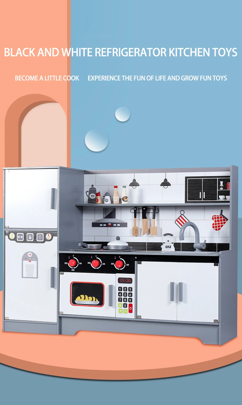 Wooden Montessori Toys Kitchen Play Set Montessori Wooden Toys Mini Kitchen Toys Real Cooking