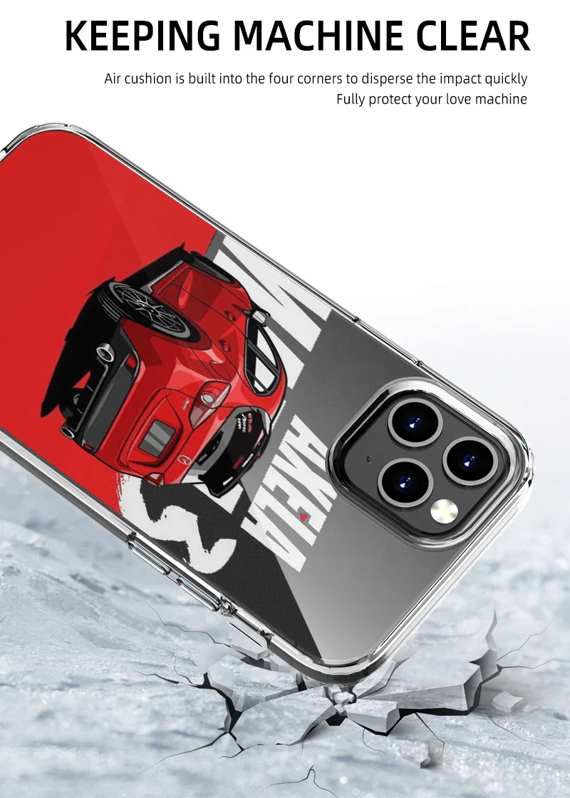 Phone case for UV Print TPU Bumper case Transparent for iphone 17 clear TPU Phone case Dropshipping
