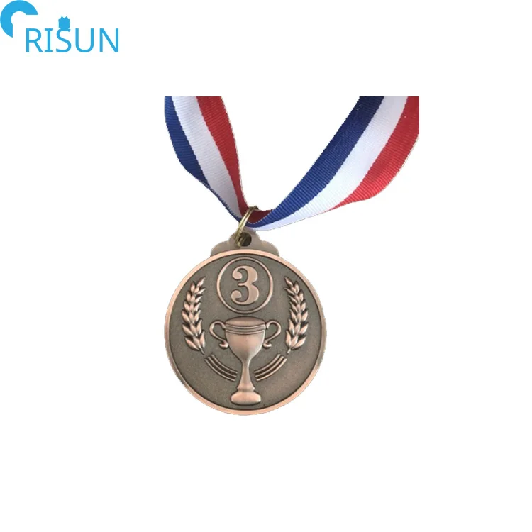 Lot De 3 Médailles De Foire Scientifique Avec Ruban De Cou