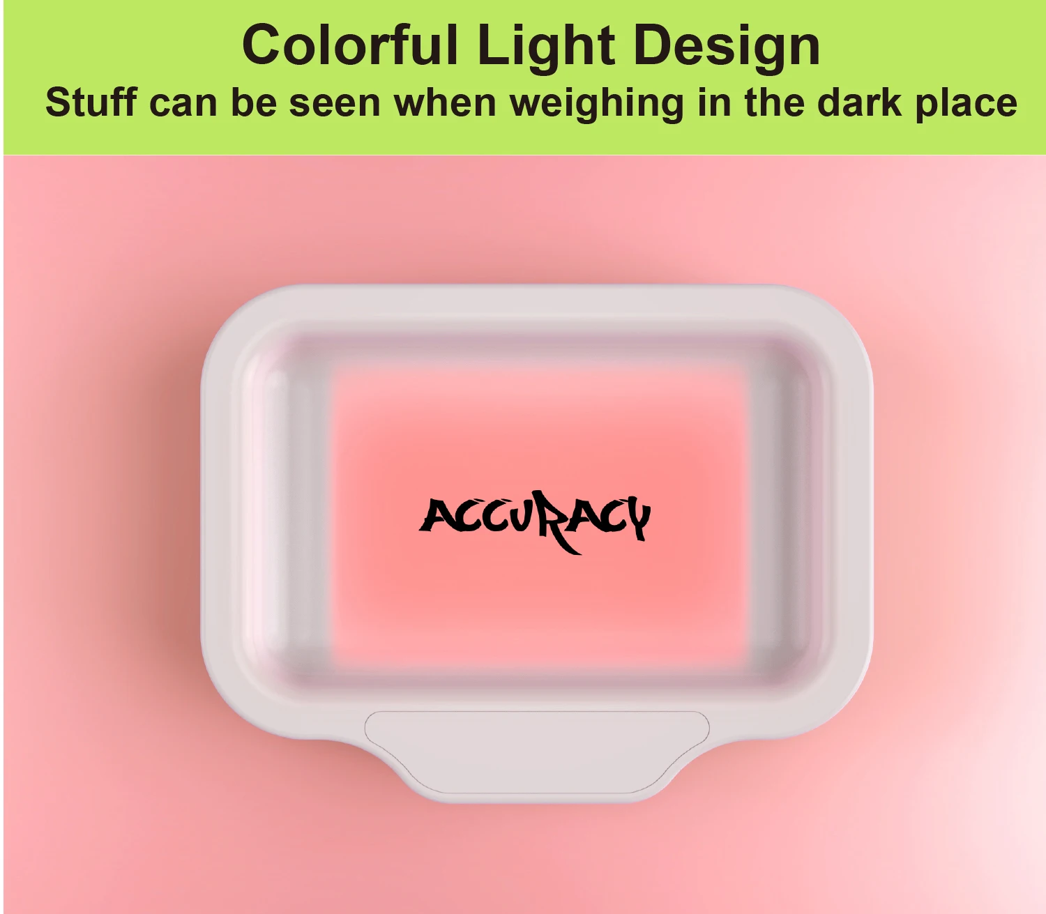 Rolling Tray Custom Milligram Scale Light Up Glow In The Dark Serving