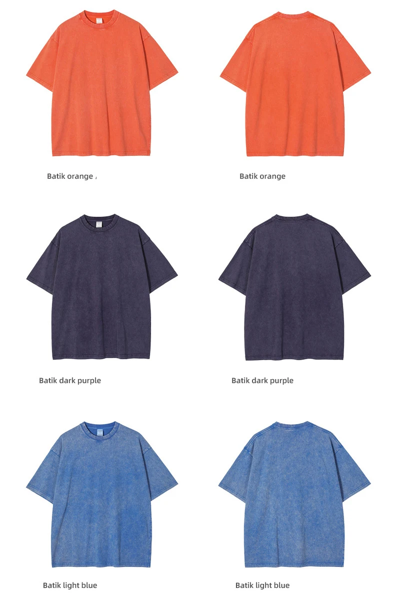 Hg8900 Factory Streetwear 250gsm Oversized Blank Vintage T Shirt Men ...