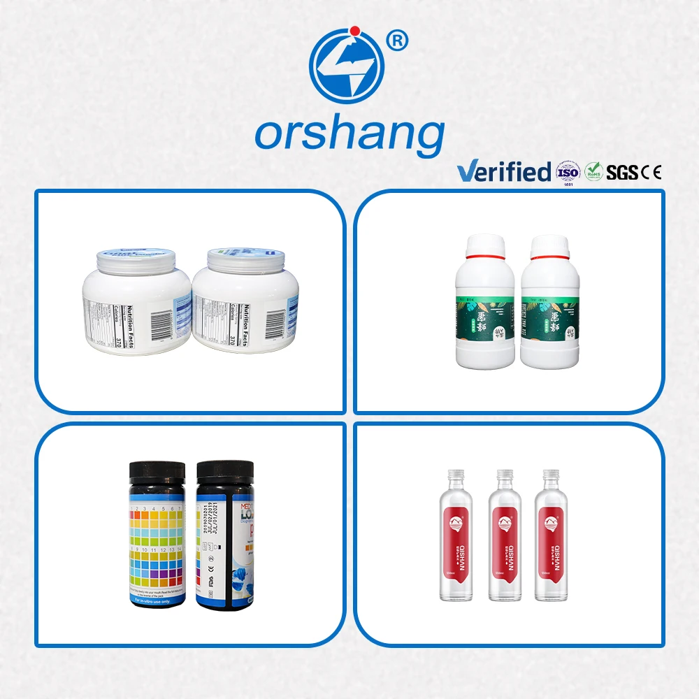 Orshang Semi Automatic Square Bottle Labeling Machine Label Applicator Machine Semi Automatic Round Bottle Labeling Machine