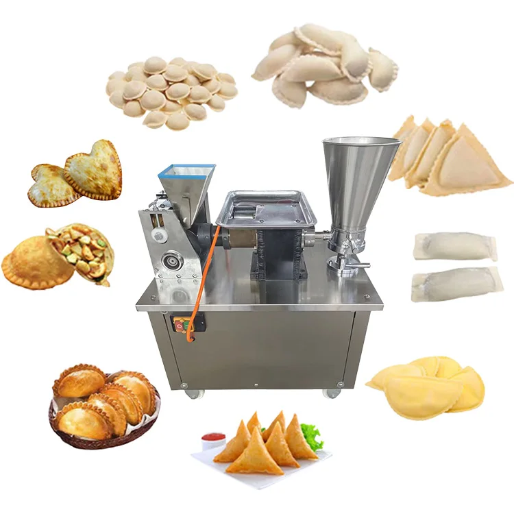 Grote commerciële dumpling-empanadamachine, semi-automatische samosa-vouwmachine, handige gyoza-dumplingmachine