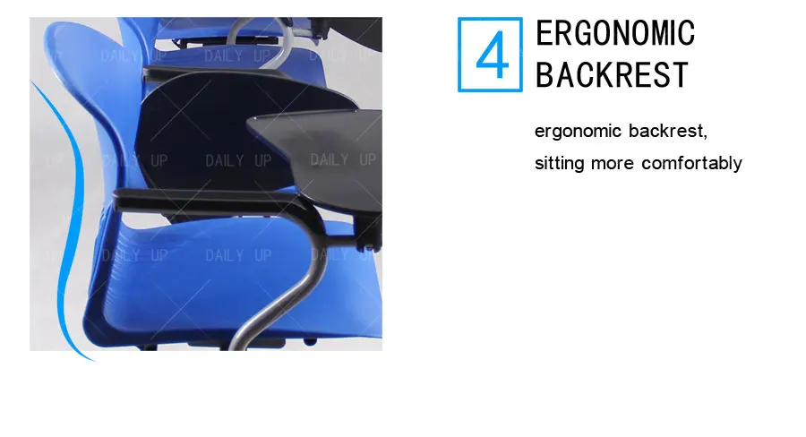 High Quality Public Row Waiting Chair Set With Armrest Metal Frame Four Seat Airport Bench With Word Pad For Hospital School