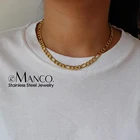 Chain Necklace Wholesale Cuban 14k Gold Chain Custom Figaro Chain Link Necklace Stainless Steel Chain Necklace Mens Jewelry