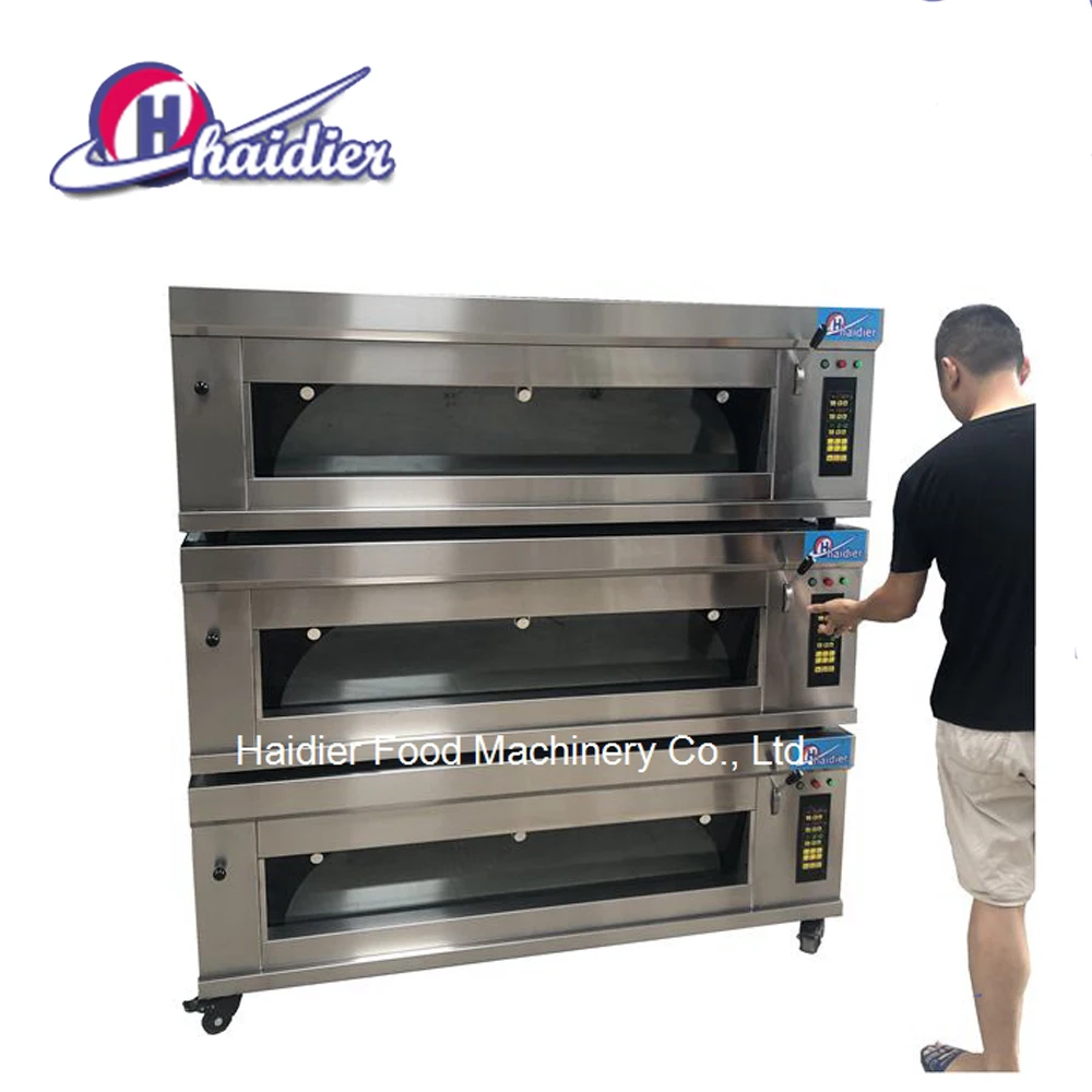 Каменная тарелка Haidier 3 деки 9 лотков духовка/колода печи для пиццы pride