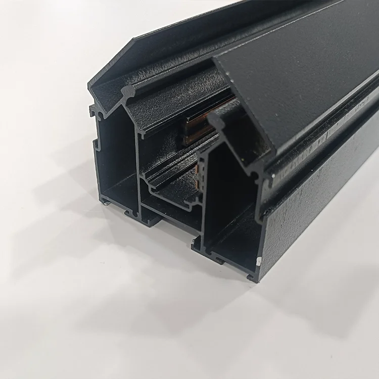 48V Magnetic Track Light Rail Ideal LED Aluminum Profile for Soft PVC Fabric Stretch Ceiling supplier