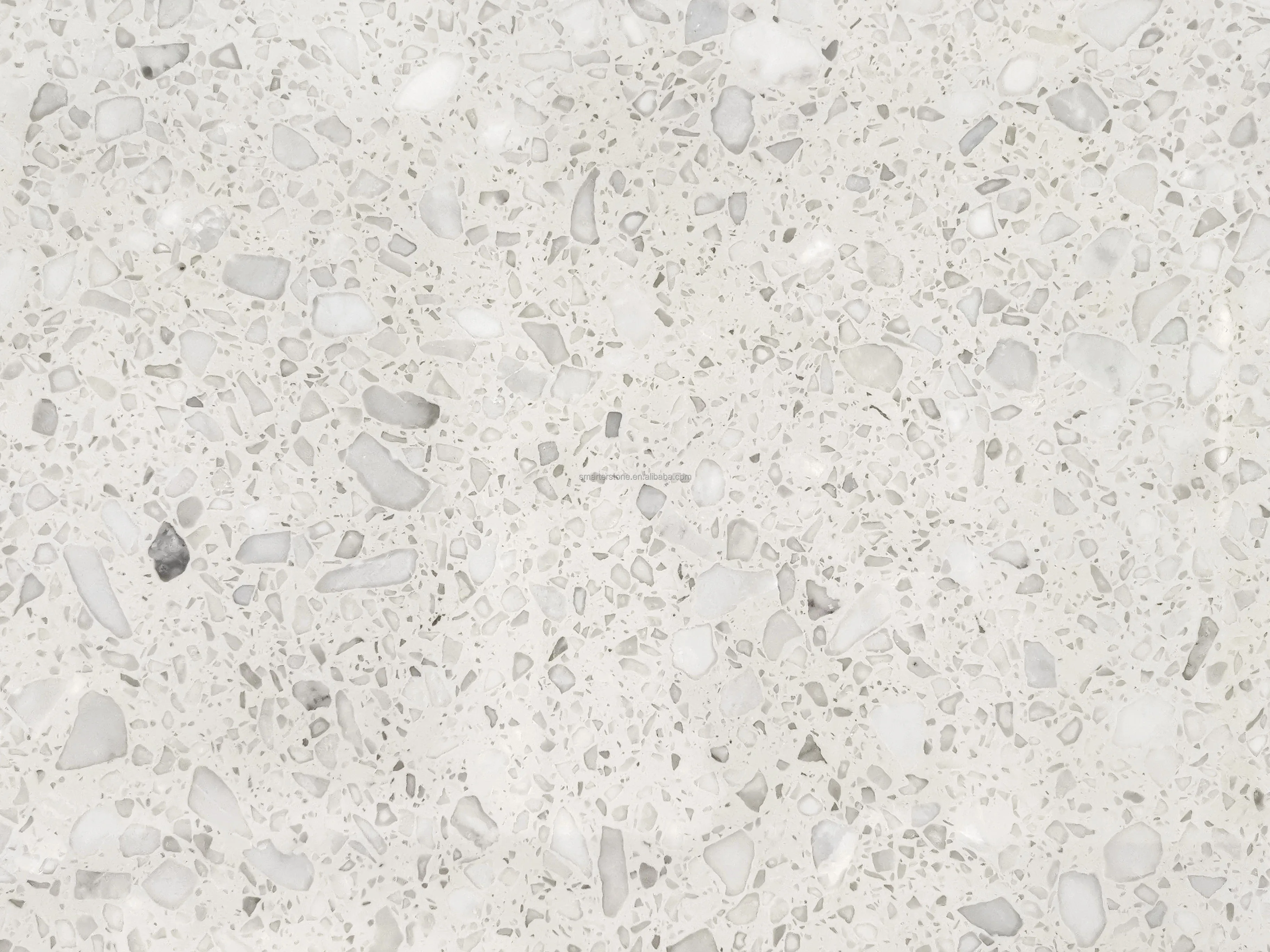 Beautiful And Tidy Emperor White Cheap Artificial Stone Slab 3200 X