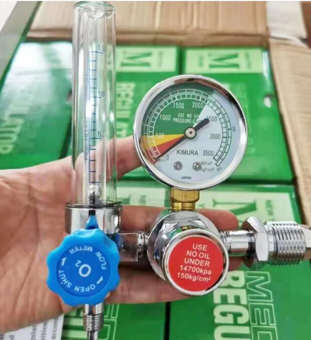 Low MOQ oxigen flow meter medical flow meter with air flow regulation valve