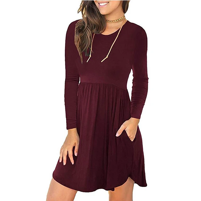 Vestidos holgados cortos casuales Clearance