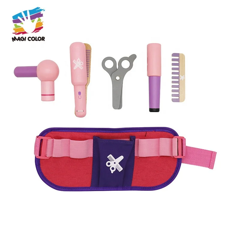 Модная Игра в парикмахерскую деревянная игрушка набор парикмахерских для девочек