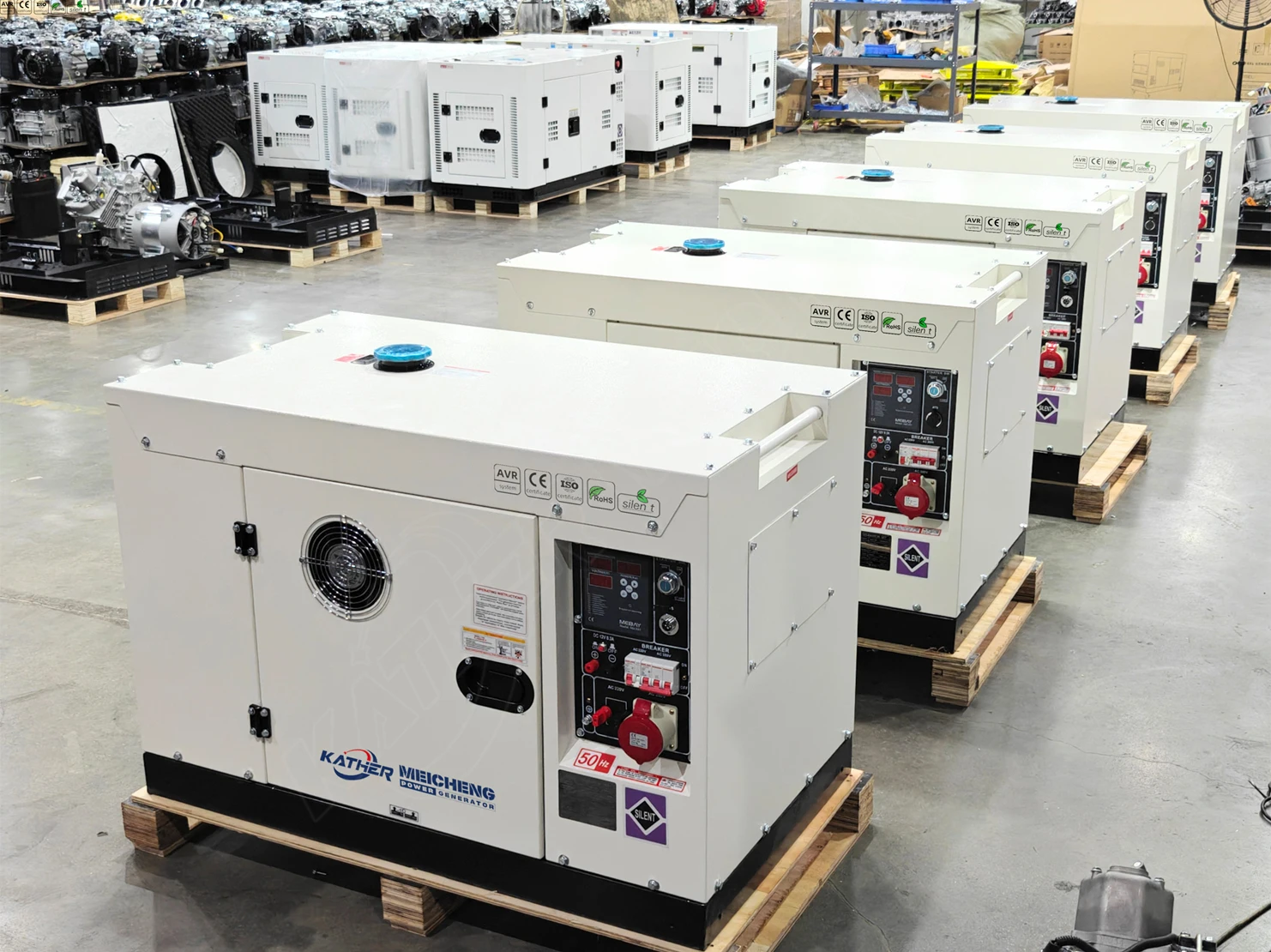 product kather super silent 15kw 8kw 6kw 5kw diesel generators set 10kw all copper alternator home use standby electric start generator327-6