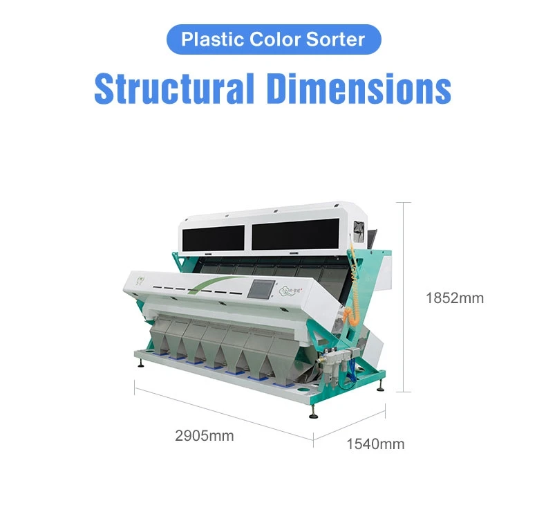 Wenyao Factory Supply Directly Waste Recycling Sorting PVC PE Plastic Flake Color Sorter For Plastic