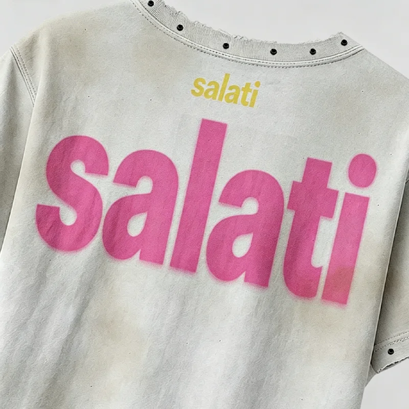 Personalized Custom Acid Washed Thick Cotton Tshirts Oversized Boxy Fit Men Screen Printed Vintage Distressed t Shirt gallery 3