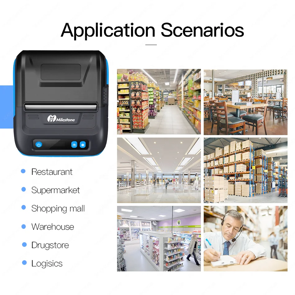MHT-P29L 2 in 1 Mini Portable Printer - Wireless & Thermal