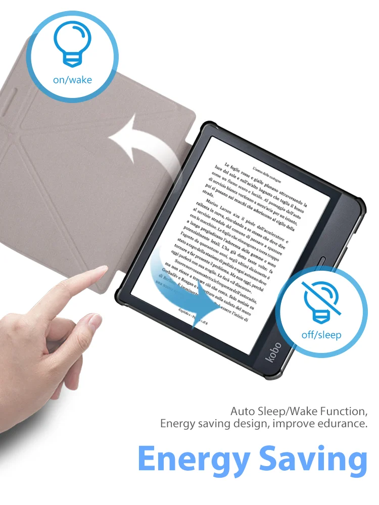 Kobo Libra H2O Case - Smart Cover with Magnetic Sleep