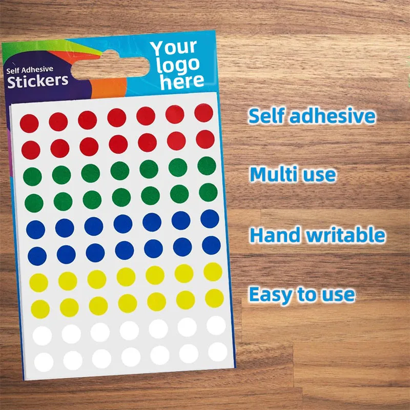Cheap Color Coding Stickers Sticky Dots Assorted Sizes Labels Circle Stickers for Grocery Supermarket File Organization Parties