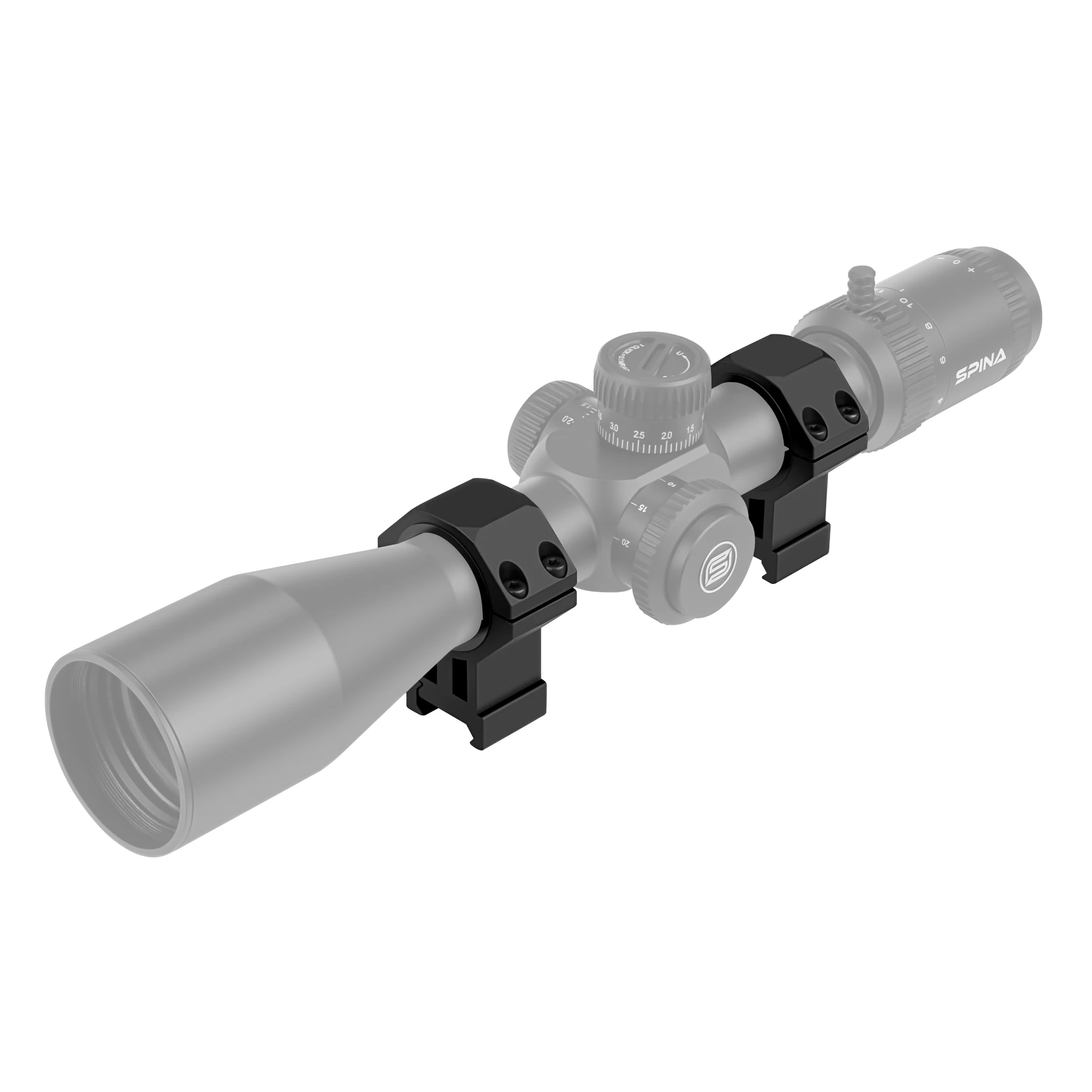 3-in-1 Scope Ring Compatible with 25.4/30/34mm Tube Sizes 40mm Scope Mount for Hunting Accessories