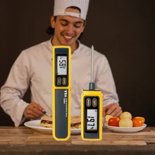 VA6502 Digital Probe Thermometer for Kitchen Food Instant Read Internal Meat Cooking Grill Smoke Oil Deep Fry Candy Bread OEM