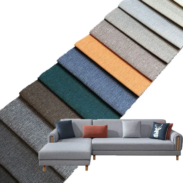 2174-150 Лен для дома полиэстер поддельная льняная занавеска ткань