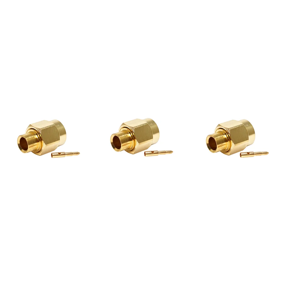 Factory Supply Wholesale SMA Male Plug Solder Crimp for RG141 RG402 RG-402 RG141 Cable RF Coax Coaxial Connectors