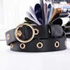 Black round buckle - 105cm