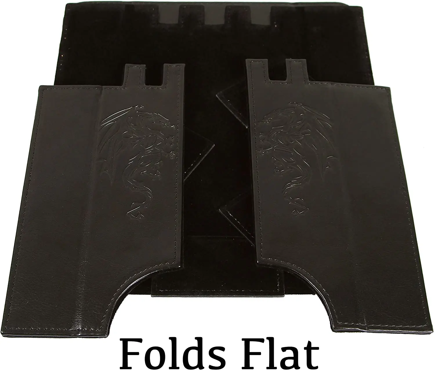 Customised Tabletop Gaming Foldable Leather Rolling Tray and DND Dice Tower