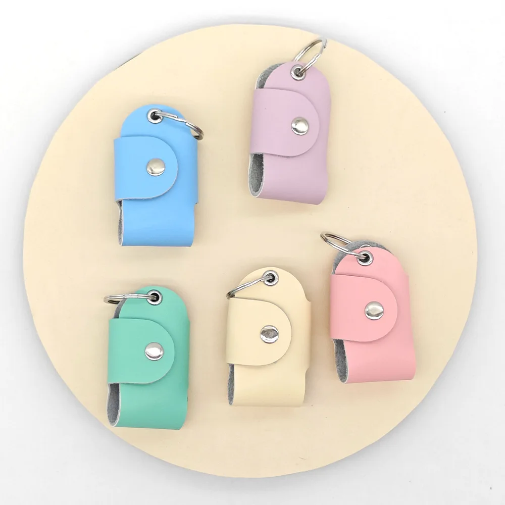 Minimalist Leather Key Holder And Organiser Keychain Pouch_voghion.com