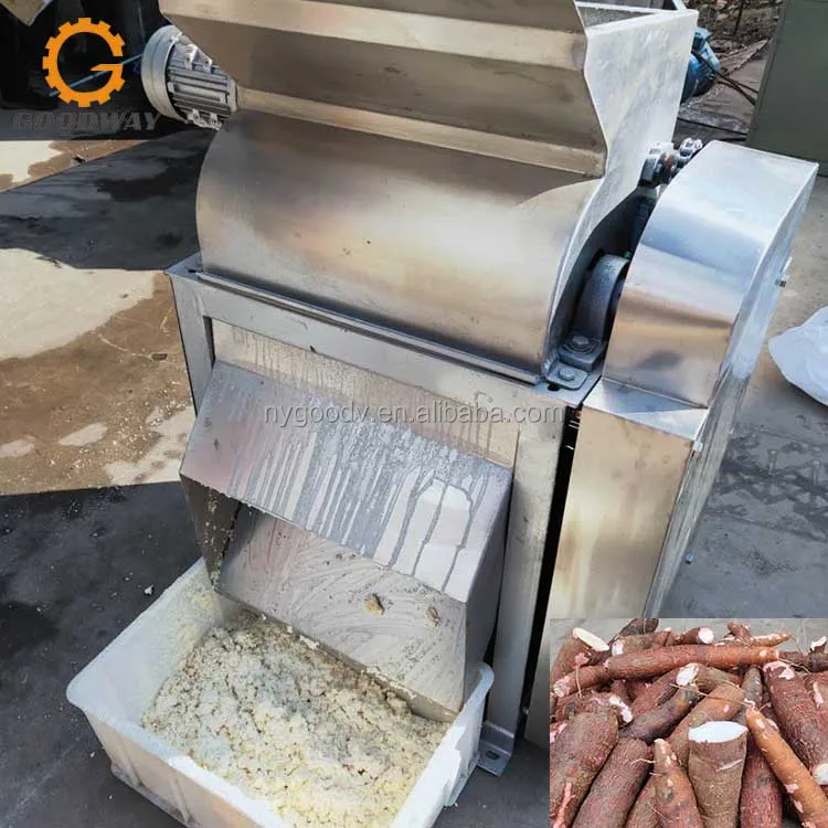 1-6 Ton/h Processing Capacity Cassava Grating Crushing Machine Cassava Grater