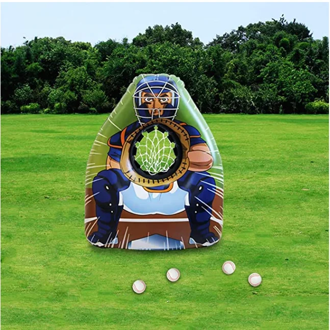 Inflatable Doublesided Baseball & Football Target Set Blow Up Toy With