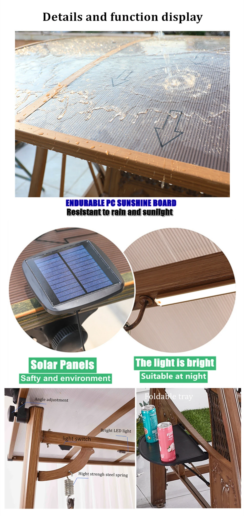 Die cast aluminum patio swing chair rattan luxury leisure aluminum wicker hanging swing chair